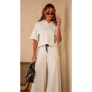 Calça Pantalona Listrada